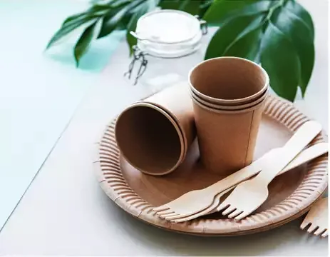 biodegradable tableware made from wheat not safe for celiacs